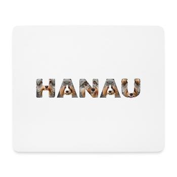 Hanau Hund - Mousepad (Querformat) - Weiß - Vorne