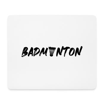 Symbole du badminton - Tapis de souris (format paysage) - blanc - Devant