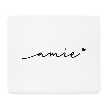 Amie Cursive Name - Mouse Pad (horizontal) - white - Front