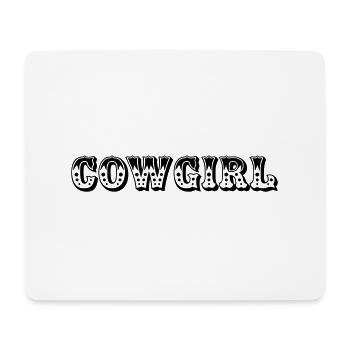 Cowboy, Karneval, Fasching, Kostüm, Western Outfit - Mousepad (Querformat) - Weiß - Vorne
