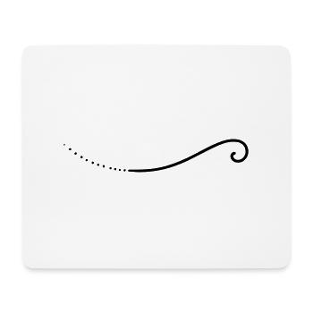 Ligne de gribouillis - Tapis de souris (format paysage) - blanc - Devant