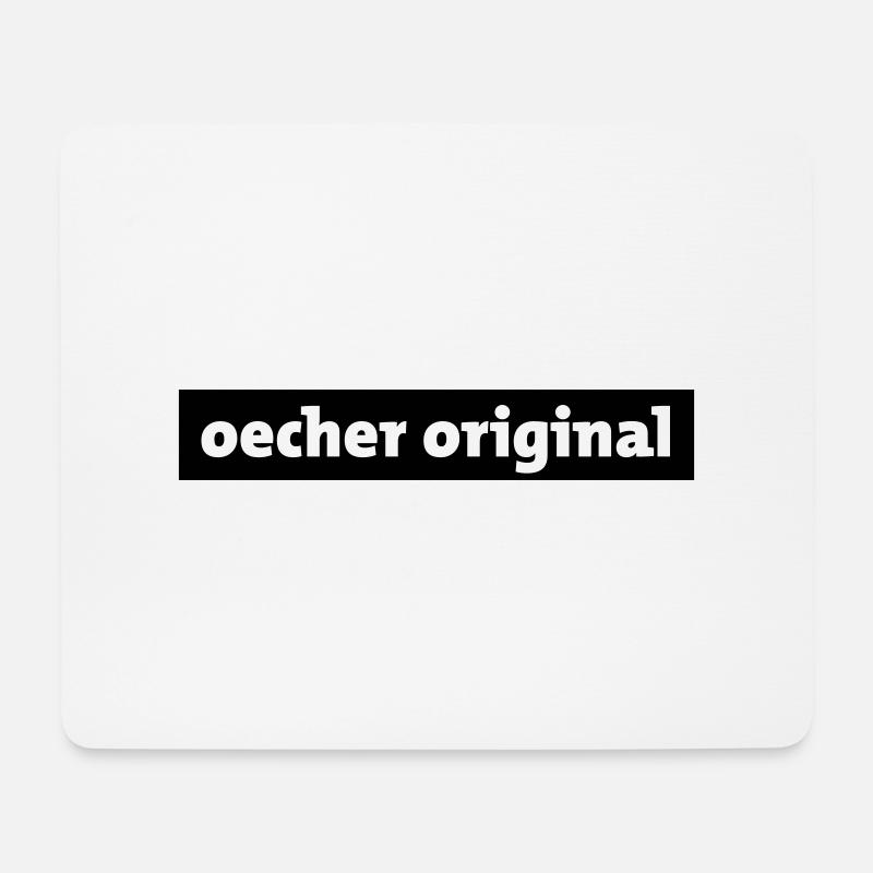 "Oecher Original" Aachen/Öche - Mousepad (Querformat) - Weiß