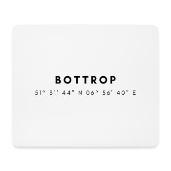 Bottrop Koordinaten - Mousepad (Querformat) - Weiß - Vorne