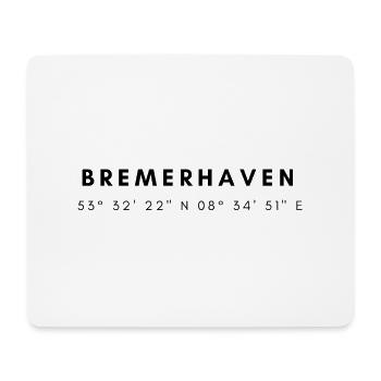 les coordonnées de Bremerhaven - Tapis de souris (format paysage) - blanc - Devant