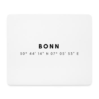 Bonn coordinates - Mouse Pad (horizontal) - white - Front
