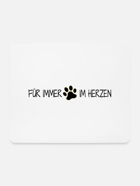 Für immer im Herzen - Mousepad (Querformat) - Weiß