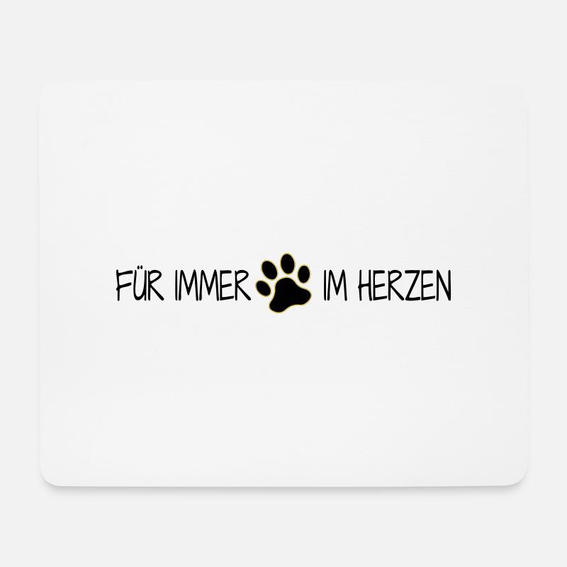 Für immer im Herzen - Mousepad (Querformat) - Weiß