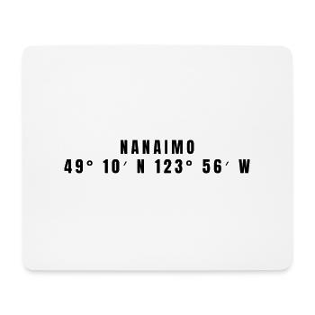 Nanaimo Kanada Koordinaten - Mousepad (Querformat) - Weiß - Vorne