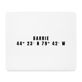 Barrie Kanada Koordinaten - Mousepad (Querformat) - Weiß - Vorne