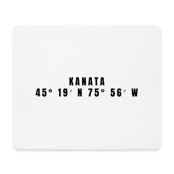Kanata Kanada Koordinaten - Mousepad (Querformat) - Weiß - Vorne