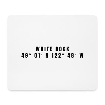 White Rock Kanada Koordinaten - Mousepad (Querformat) - Weiß - Vorne