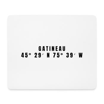 Gatineau Kanada Koordinaten - Mousepad (Querformat) - Weiß - Vorne