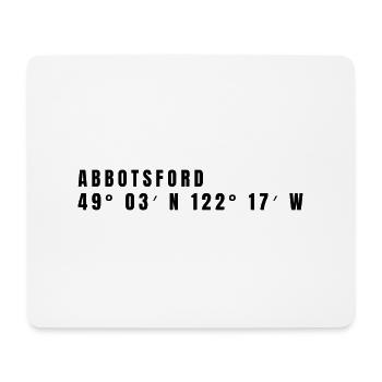 Abbotsford Kanada Koordinaten - Mousepad (Querformat) - Weiß - Vorne