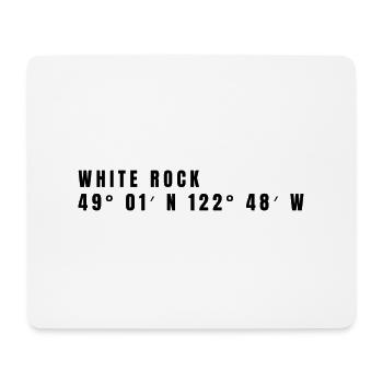 White Rock Kanada Koordinaten - Mousepad (Querformat) - Weiß - Vorne