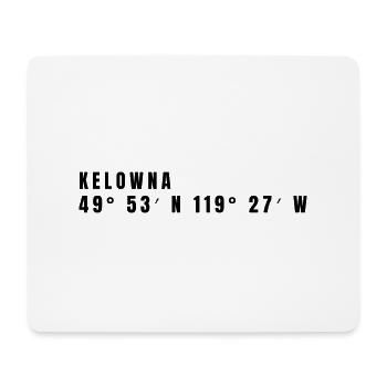 Kelowna Kanada Koordinaten - Mousepad (Querformat) - Weiß - Vorne