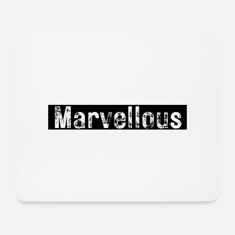 Merveilleux - Tapis de souris (format paysage) - blanc