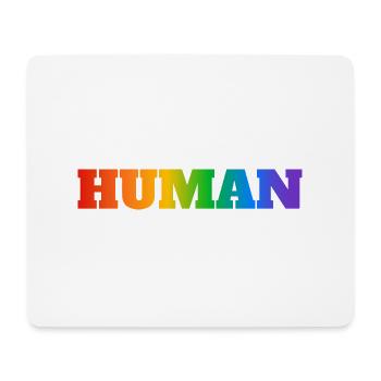 HUMAIN LGBT - Tapis de souris (format paysage) - blanc - Devant