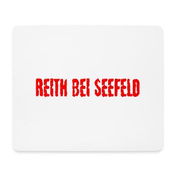 Reith bei Seefeld texte rouge - Tapis de souris (format paysage) - blanc - Devant