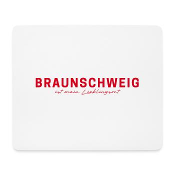 Braunschweig T-Shirt – For real fans - Mouse Pad (horizontal) - white - Front