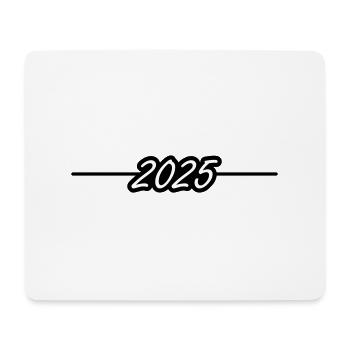 2025 Jahr - Mousepad (Querformat) - Weiß - Vorne