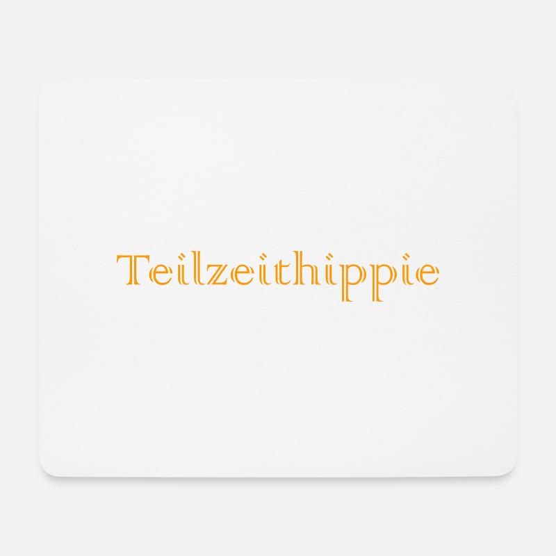 Hippie - Mousepad (Querformat) - Weiß