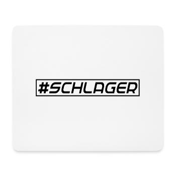 #SCHLAGER - Mousepad (Querformat) - Weiß - Vorne