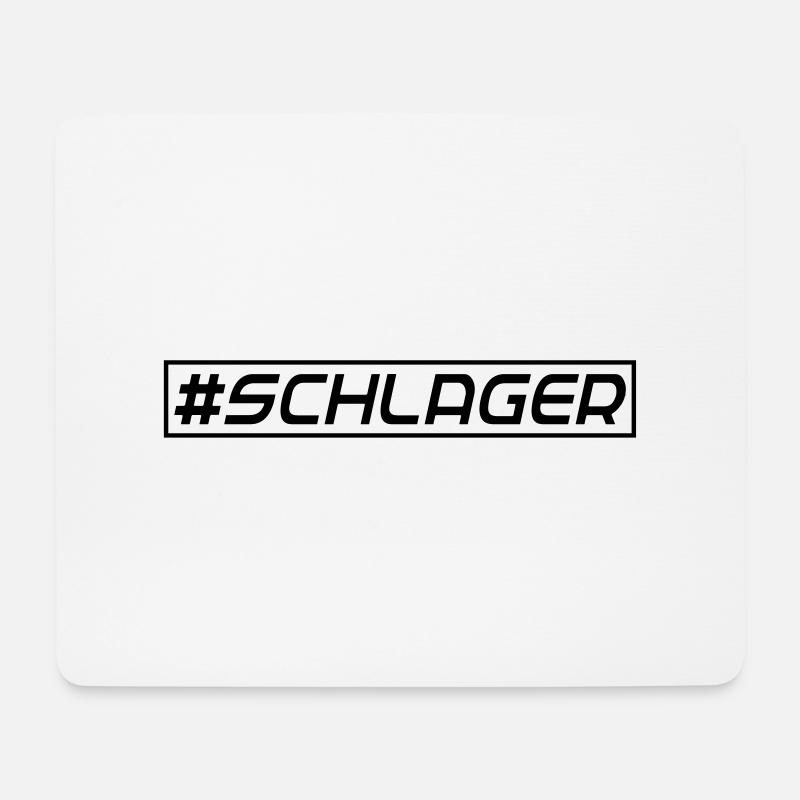 #SCHLAGER - Mousepad (Querformat) - Weiß