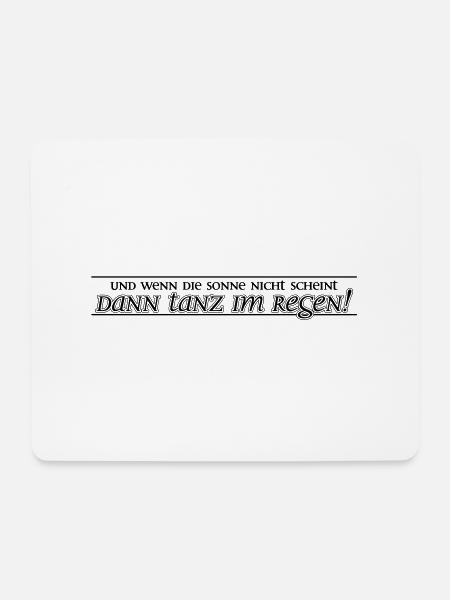 Tanz im Regen - Mousepad (Querformat) - Weiß