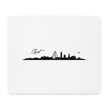 Juister Skyline - Mousepad (Querformat) - Weiß - Vorne