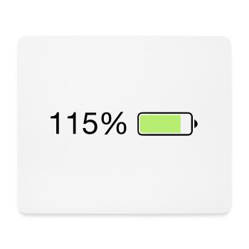 Fullenergy 115% Ladebalken - Mousepad (Querformat) - Weiß - Vorne