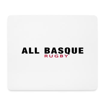 ALL BASKEN Rugby v1 (2c) - Mousepad (Querformat) - Weiß - Vorne
