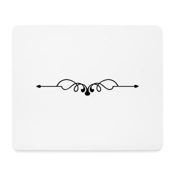 ornament__f1 - Mouse Pad (horizontal) - white - Front