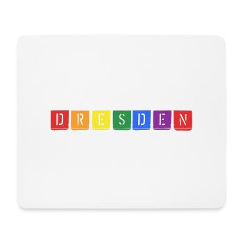 Buntes Dresden - Mousepad (Querformat) - Weiß - Vorne