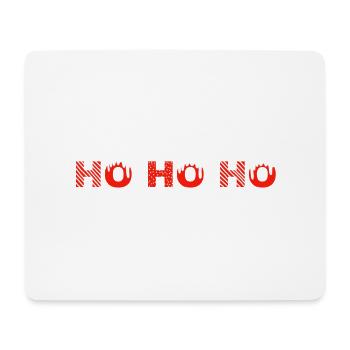 HO HO HO Weihnachten - Mousepad (Querformat) - Weiß - Vorne