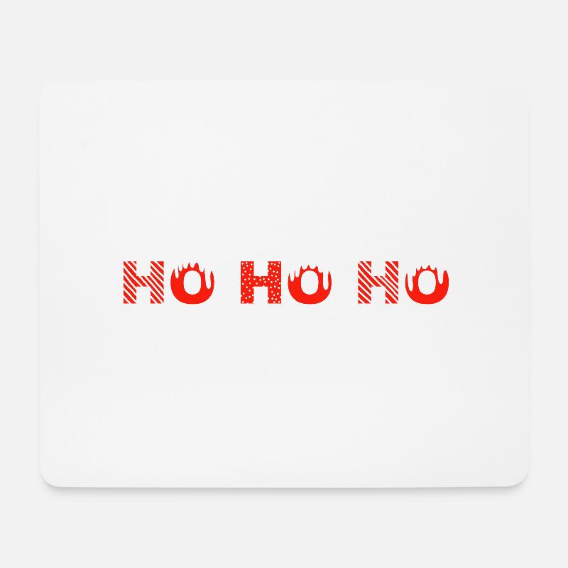 HO HO HO Weihnachten - Mousepad (Querformat) - Weiß