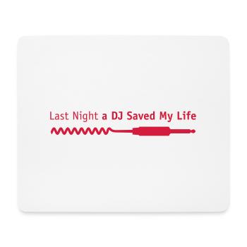 last_night_dj - Tapis de souris (format paysage) - blanc - Devant