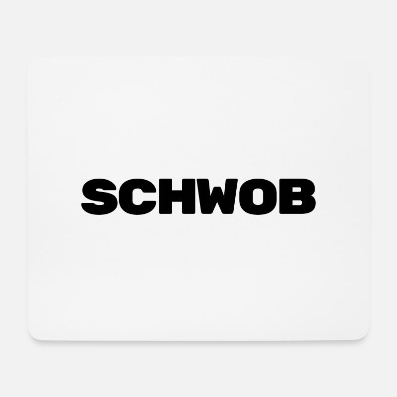Schwob/Schwabe - Mousepad (Querformat) - Weiß