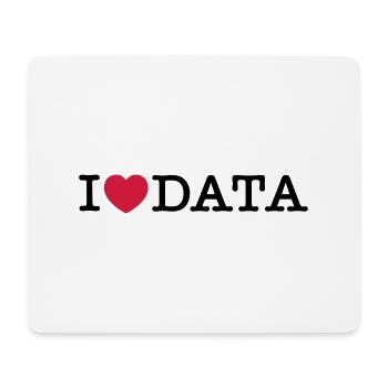 Daten I Love - Mousepad (Querformat) - Weiß - Vorne