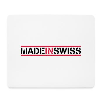 Made In Swiss Logo Design - Mouse Pad (horizontal) - white - Front