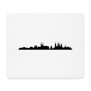 Skyline Bamberg - Mousepad (Querformat) - Weiß - Vorne