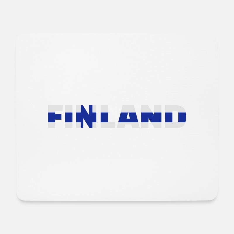 Finnland - Mousepad (Querformat) - Weiß