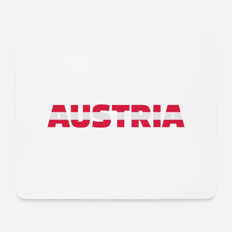 Österreich - Mousepad (Querformat) - Weiß