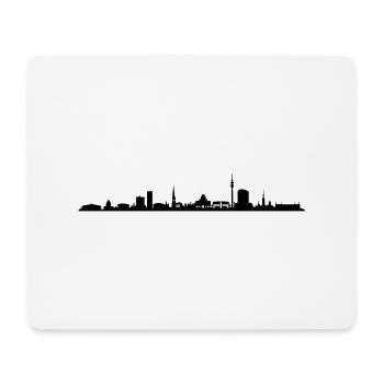 Skyline - Dortmund - Mousepad (Querformat) - Weiß - Vorne
