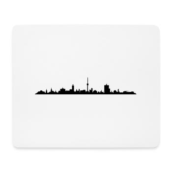 Skyline - Stuttgart - Mousepad (Querformat) - Weiß - Vorne