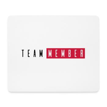 team member - Mousepad (Querformat) - Weiß - Vorne