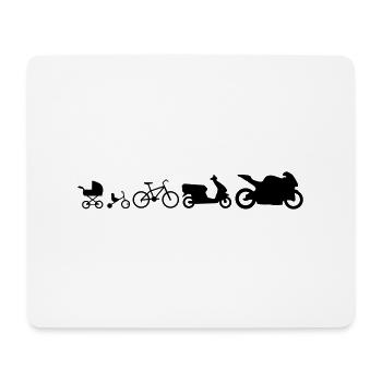 Motorrad Evolution em582 - Mousepad (Querformat) - Weiß - Vorne