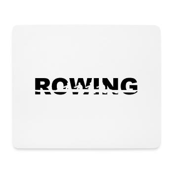 Rowing, Aviron - Tapis de souris (format paysage) - blanc - Devant
