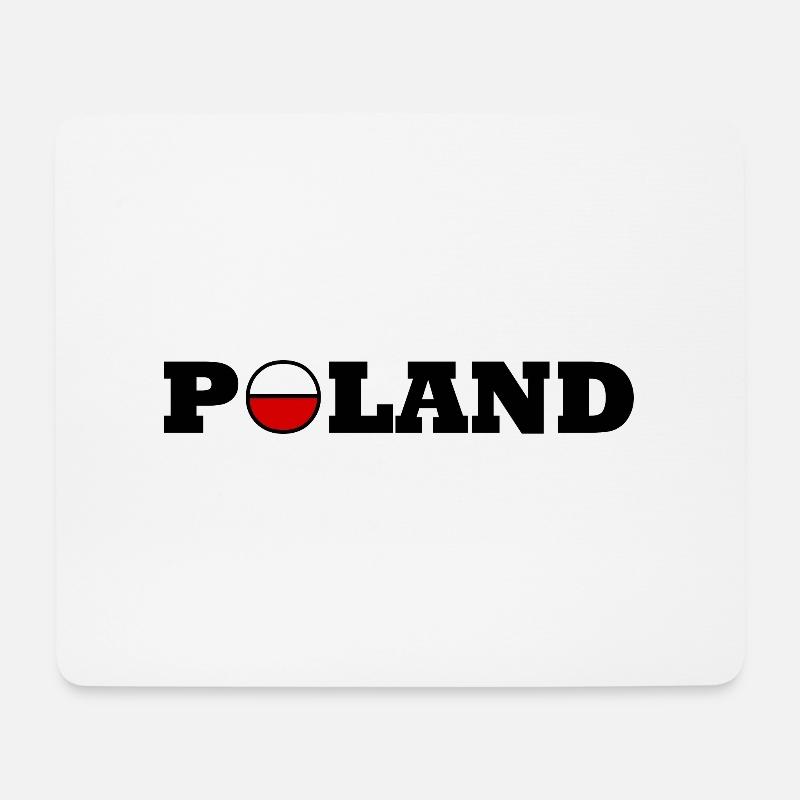 Poland / Polen - Mousepad (Querformat) - Weiß