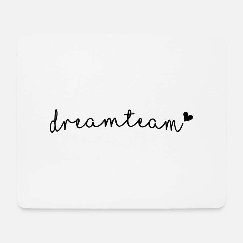 dreamteam - Mousepad (Querformat) - Weiß