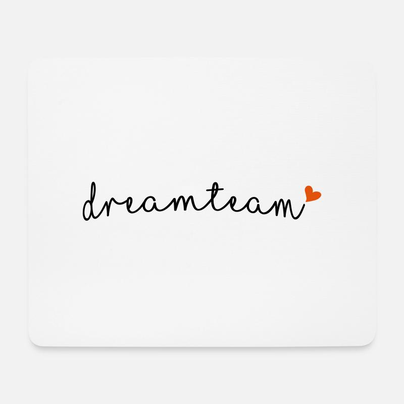 dreamteam - Mousepad (Querformat) - Weiß